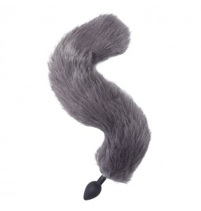 Mizzzee - Fox Tail Silicone Anal Plugs (Gray)